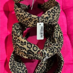 Leopard Print Headband Set of 4 pieces